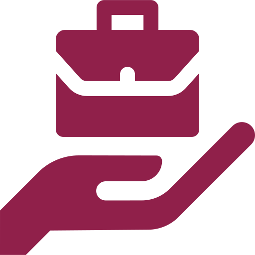 Professional nail artist icon with a shield and thumbs-up symbol